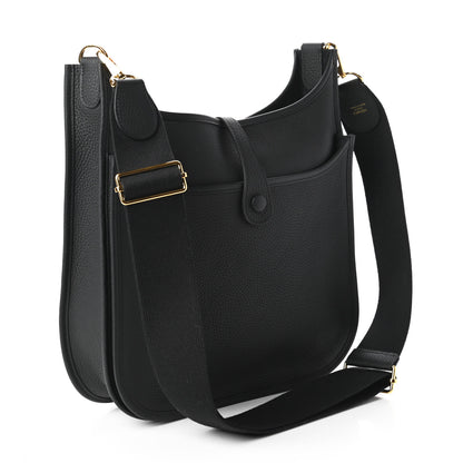 Hermes Taurillon Clemence Evelyne III PM Black 3 of 10