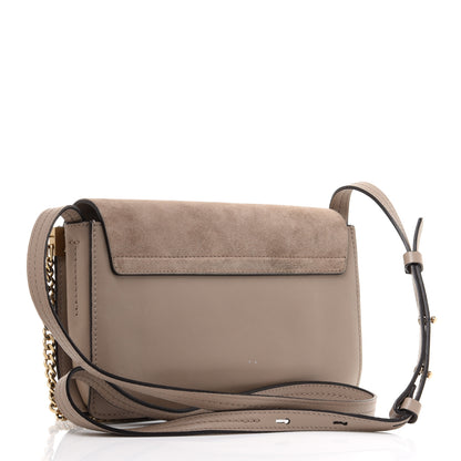 Chloe Suede Calfskin Small Faye Shoulder Bag Motty Grey 3 of 14