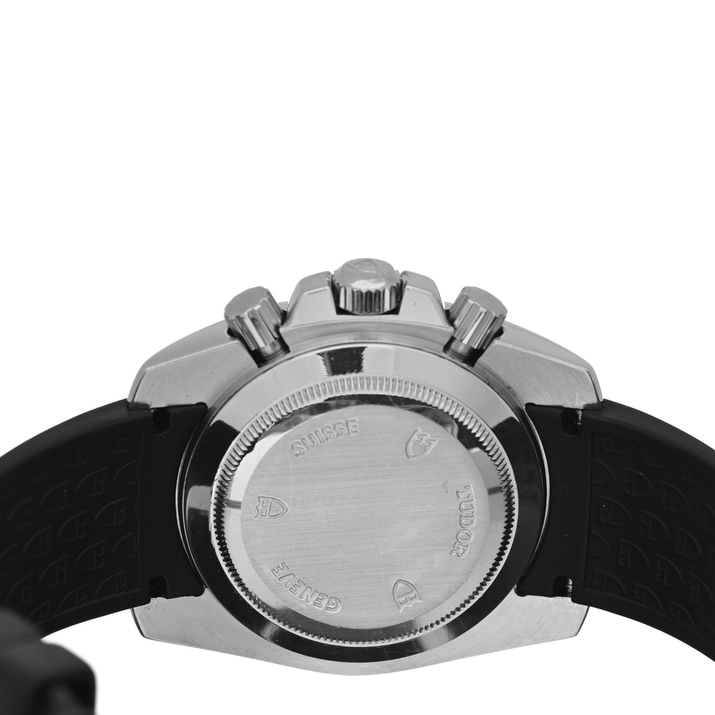 Stainless Steel Rubber 41mm Sports Chronograph Automatic Watch Black 20300