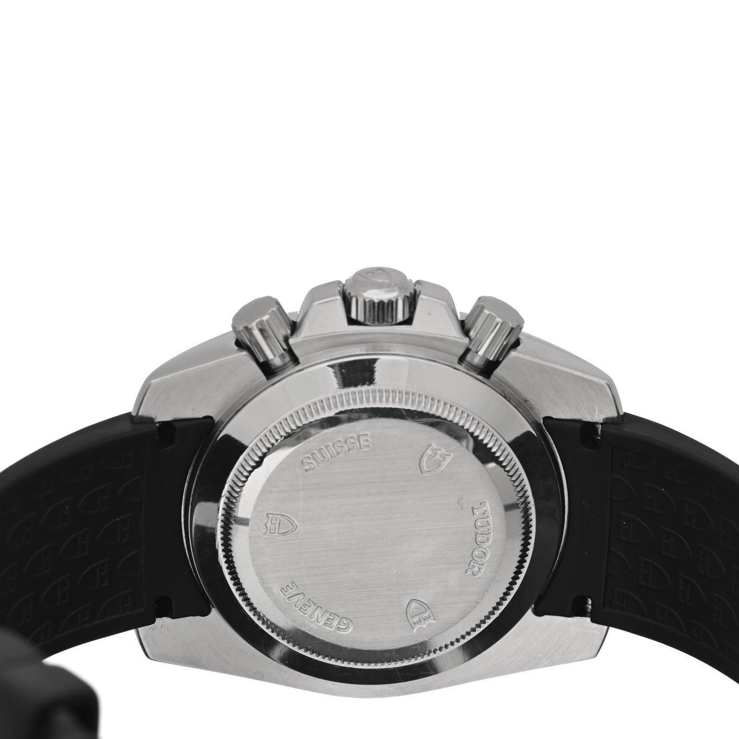 TUDOR Stainless Steel Rubber 41mm Sports Chronograph Automatic Watch Black 20300 4 of 4
