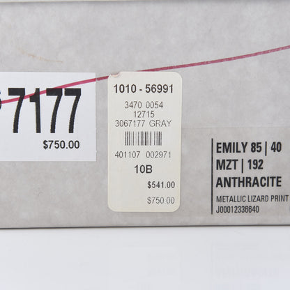 Jimmy Choo Metallic Emily 85 Sandals 40 Gray 10 of 10