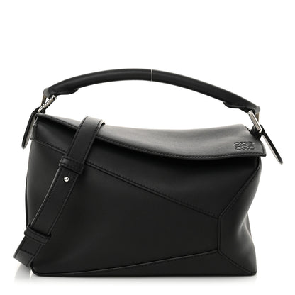 Loewe Calfskin Small Puzzle Edge Bag Black 1 of 10