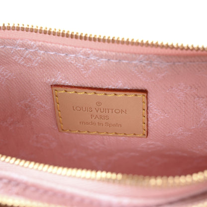 Louis Vuitton Monogram Denim Liv Pochette Washed Pink 6 of 10