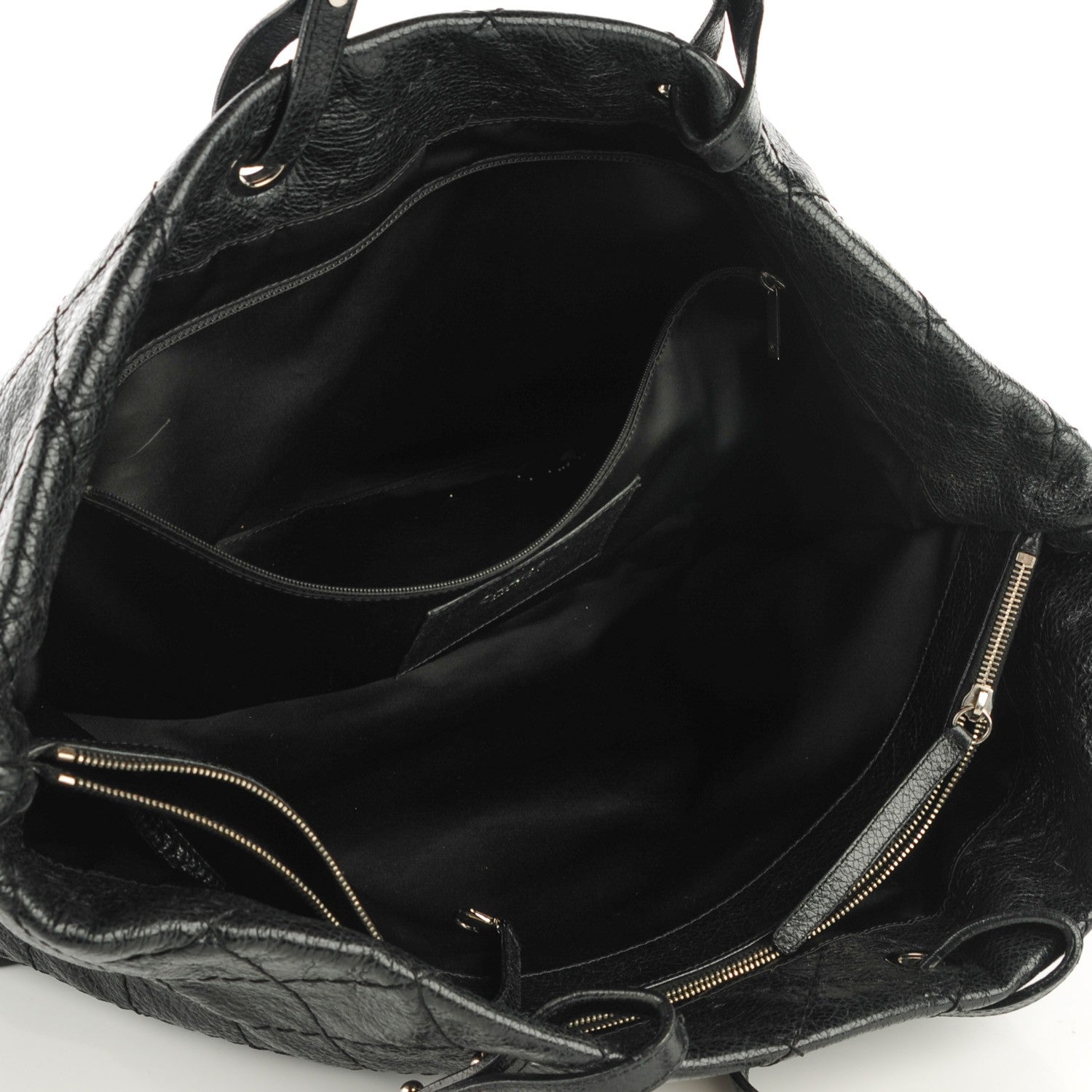 Chanel Glazed Calfskin XL On The Road Tote Black 5 of 7