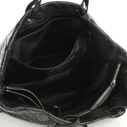 Chanel Glazed Calfskin XL On The Road Tote Black 5 of 7