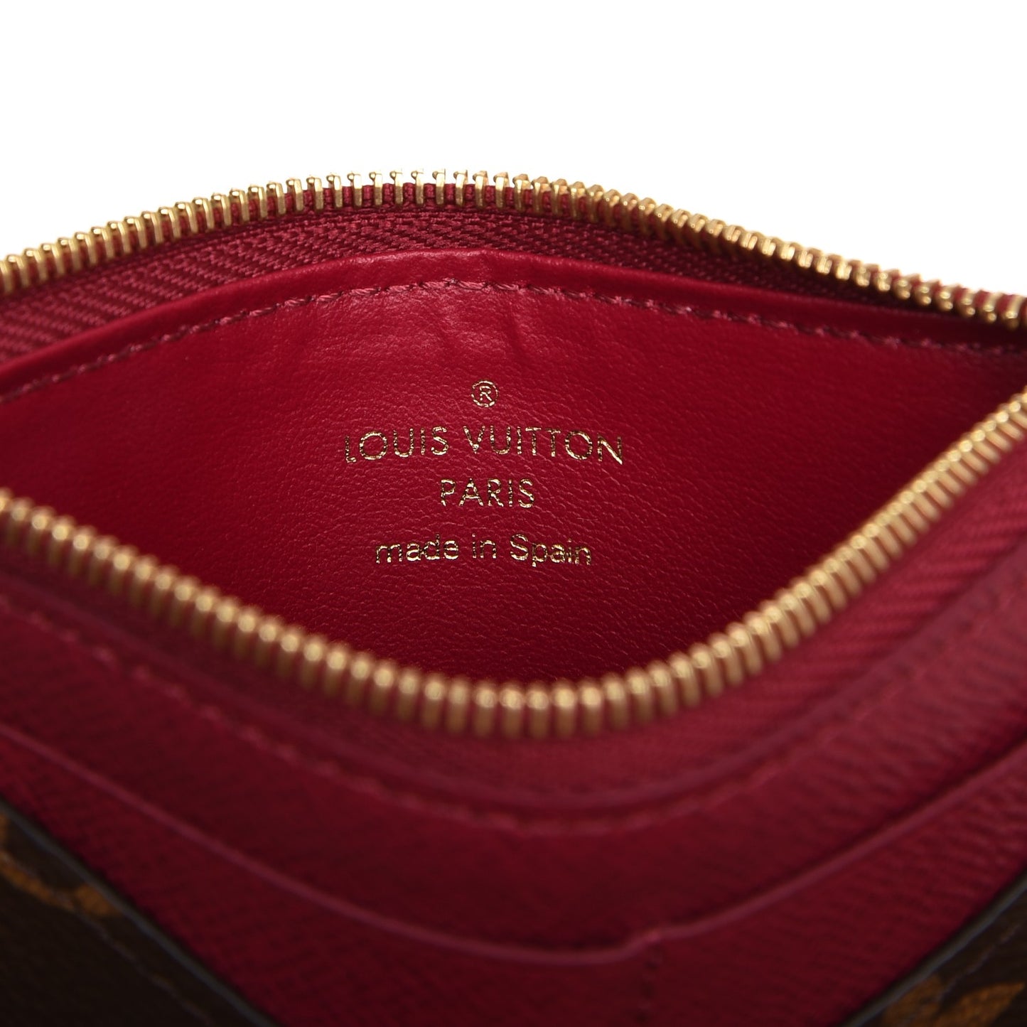 Monogram Zipped Card Holder