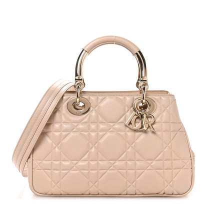 Christian Dior Calfskin Cannage Medium The Lady 95.22 Beige 1 of 10