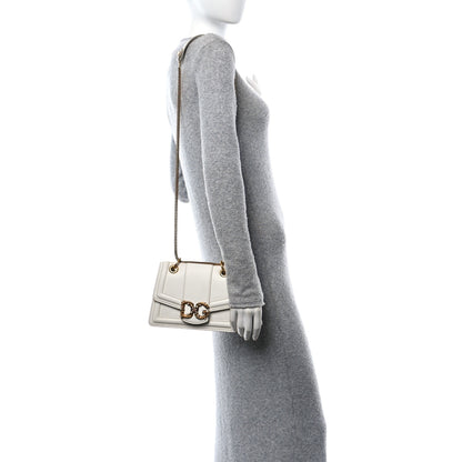 Dolce & Gabbana Smooth Calfskin Small DG Amore Envelope Bag White 3 of 9