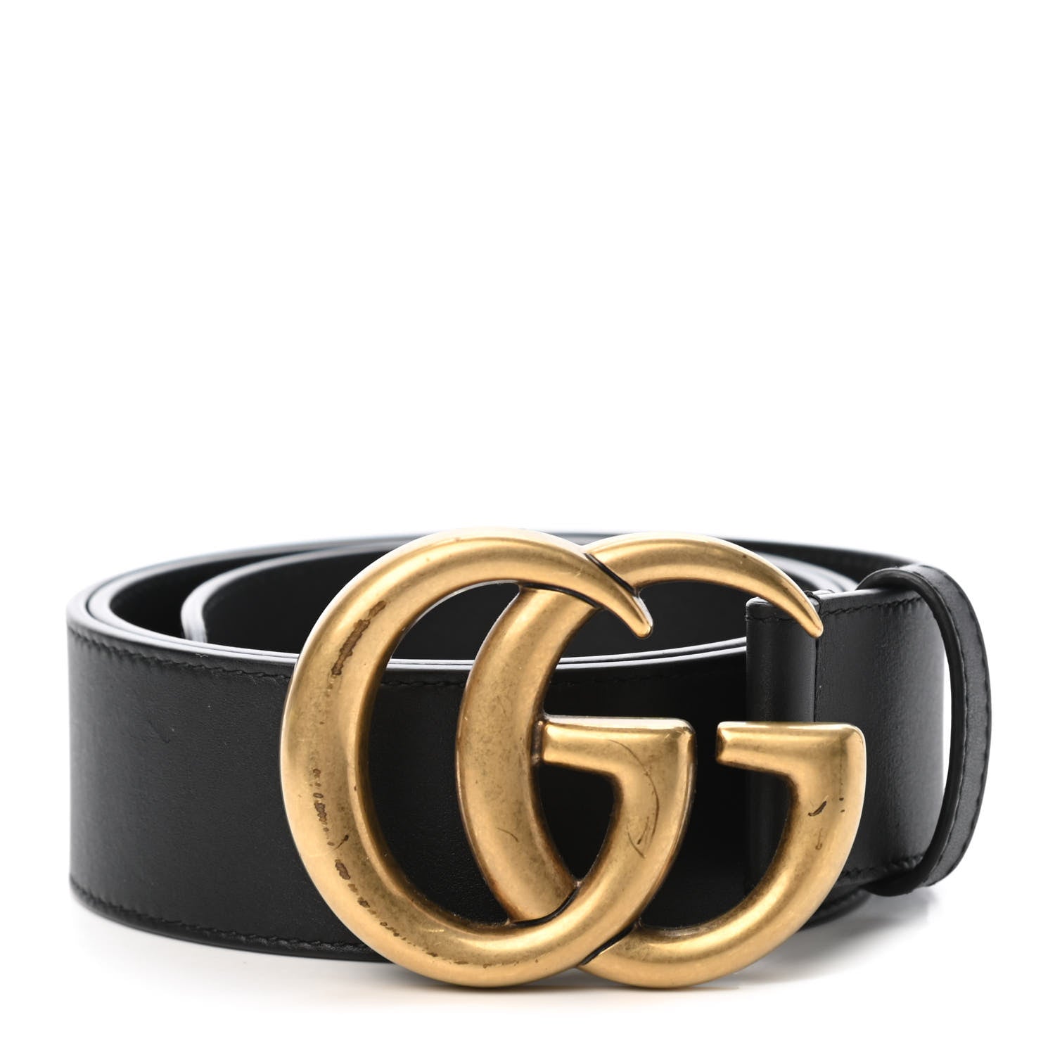 Gucci Calfskin Double G 40mm Belt 80 32 Black 1 of 5