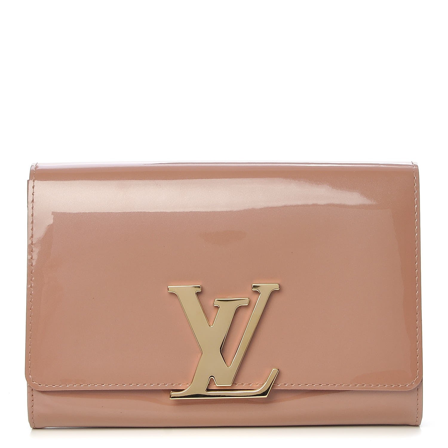 Louis Vuitton Vernis New Sobe Clutch Rose Velours 1 of 6