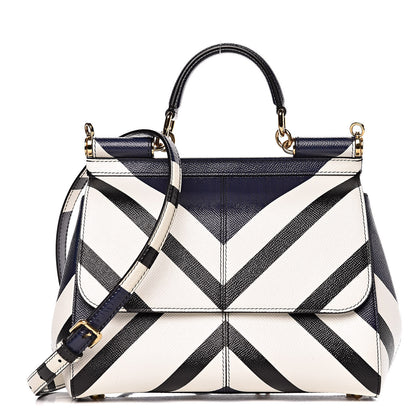 Dolce & Gabbana Dauphine Striped Medium Miss Sicily Satchel Multicolor 1 of 10