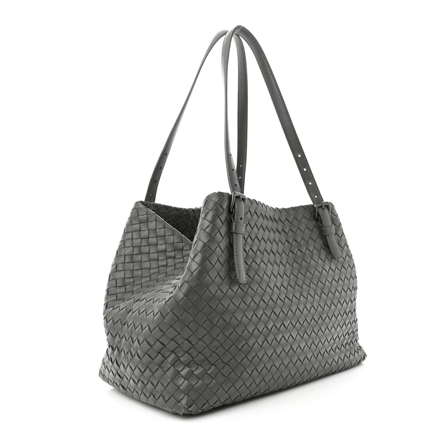 Bottega Veneta Nappa Intrecciato Medium Seamless Tote Grey 3 of 12
