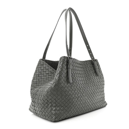 Bottega Veneta Nappa Intrecciato Medium Seamless Tote Grey 3 of 12