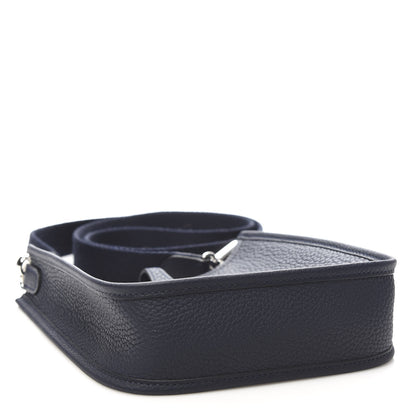 Hermes Taurillon Clemence Amazone Evelyne TPM Bleu Nuit Bleu Indigo 4 of 12