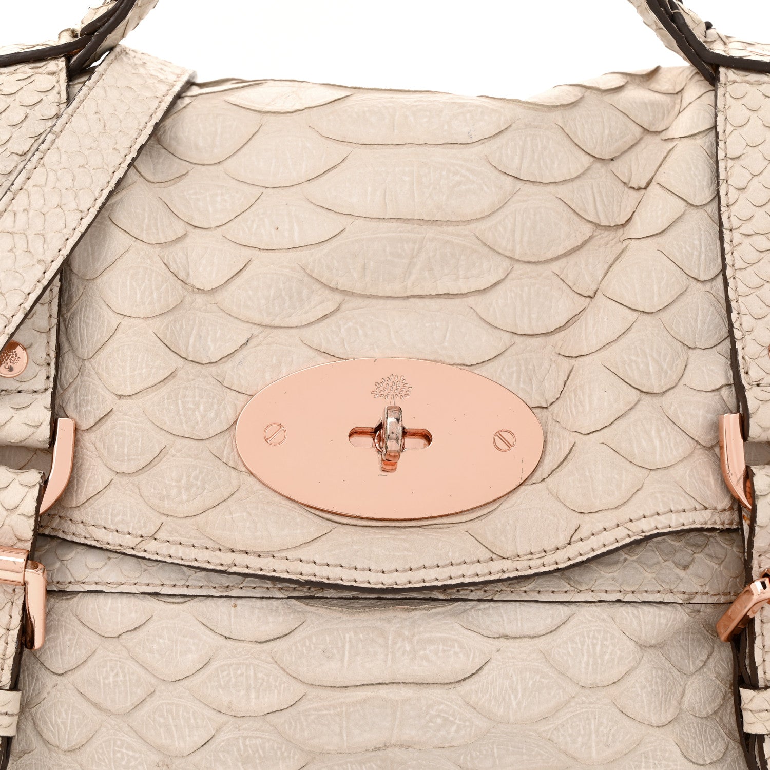 Mulberry Silky Snake Print Oversized Alexa Pebbled Beige Pink 7 of 21