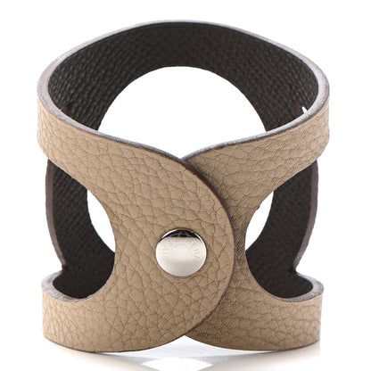 Hermes Epsom Togo Petit H Bracelet Etain Trench 3 of 6
