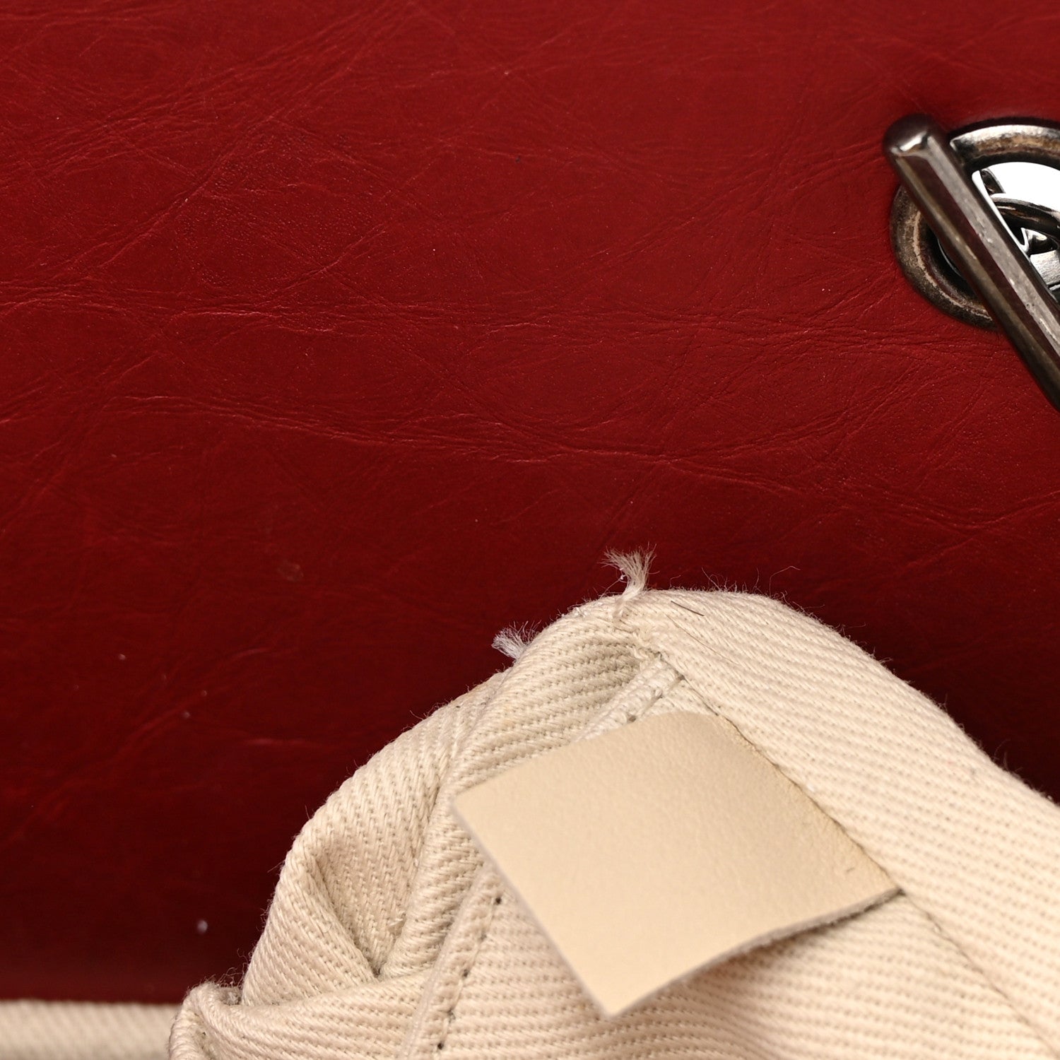 Chanel Aged Calfskin Quilted Reissue 2.55 Tote Red 12 of 16