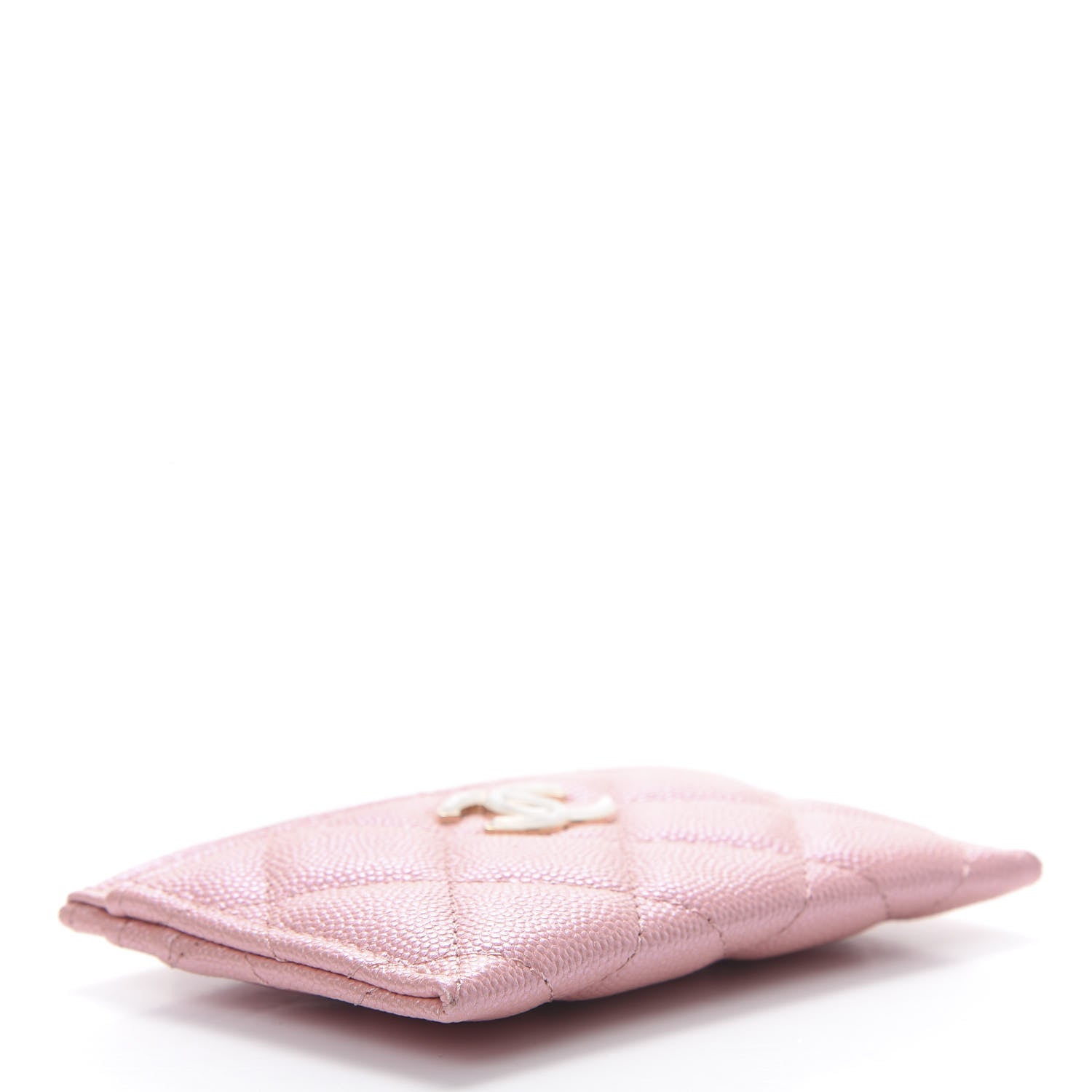 Chanel Iridescent Caviar Quilted Card Holder Rose Pink 4 of 9