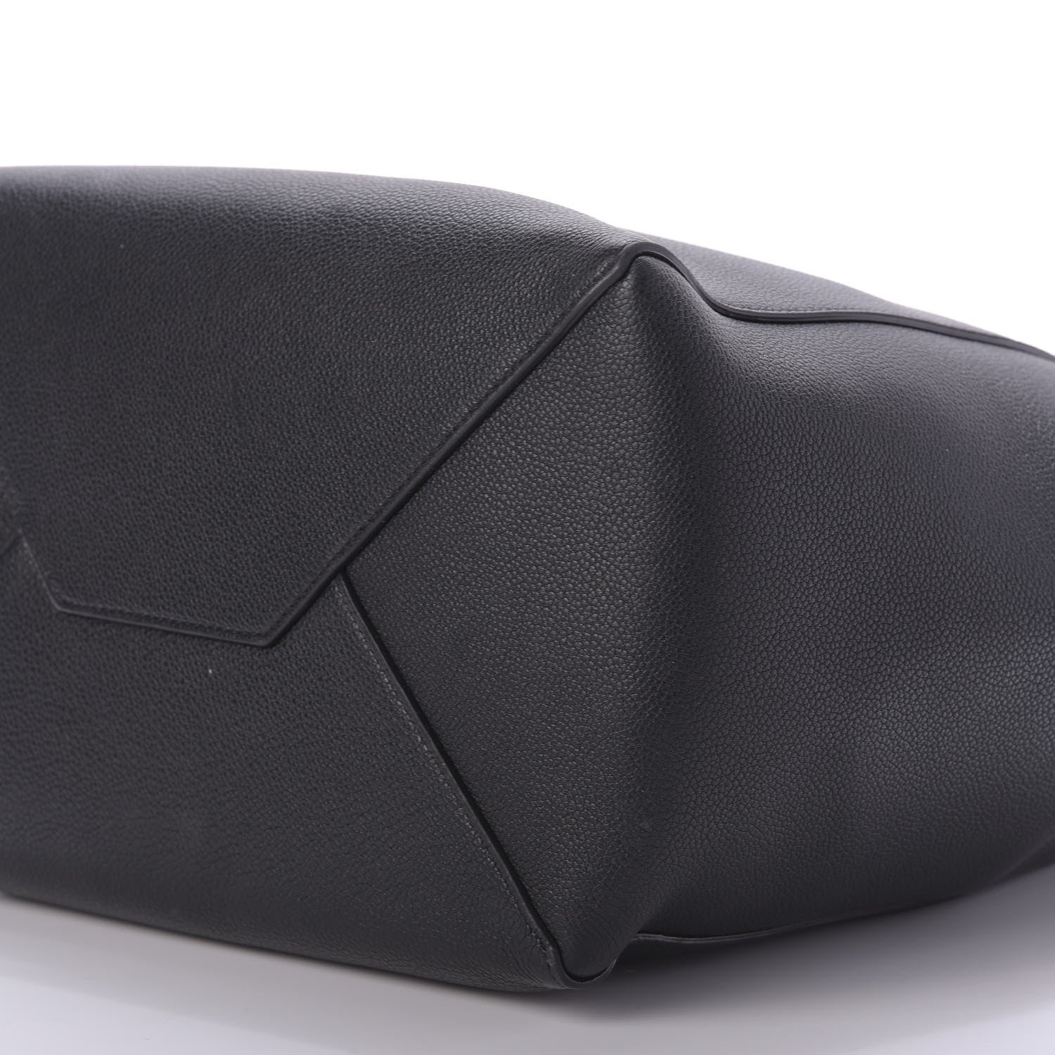 Celine Soft Grained Calfskin Small Belt Cabas Phantom Black 7 of 10