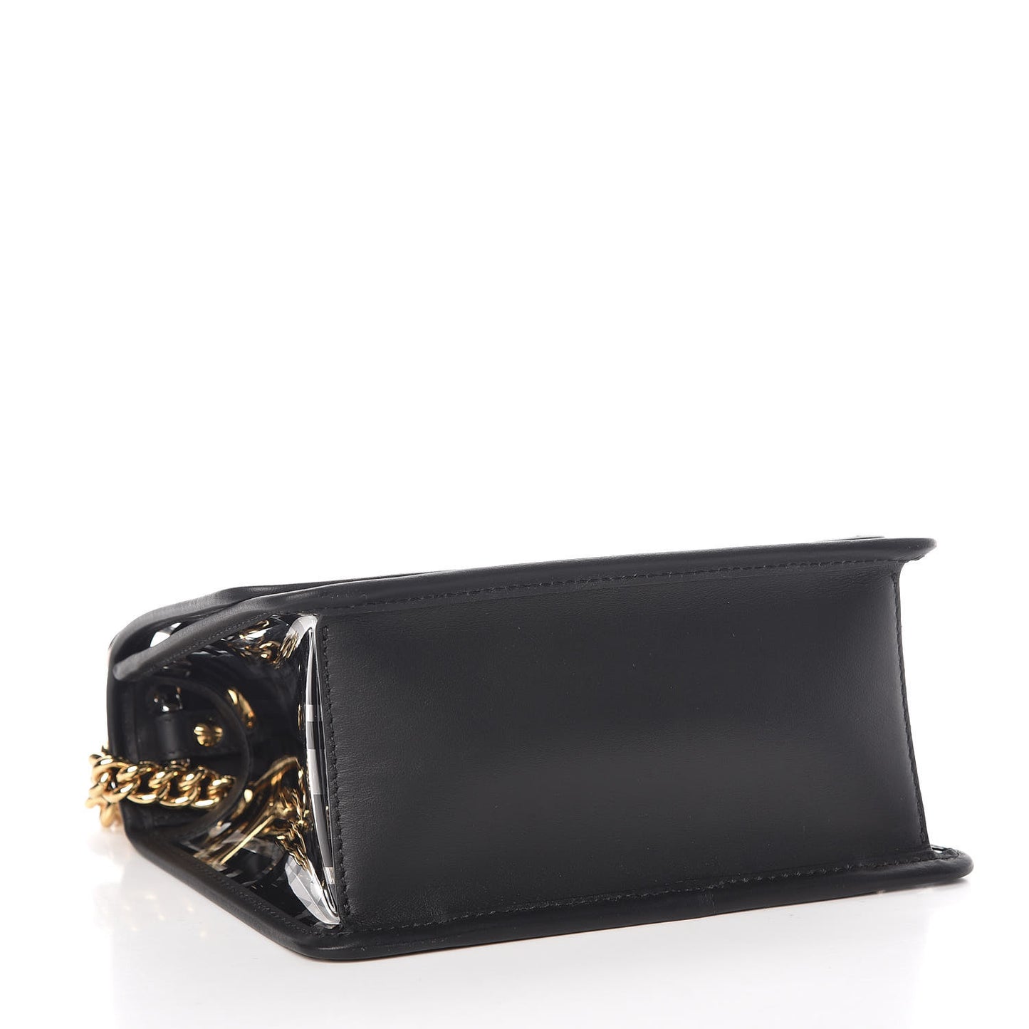TPU FF Vitello Century F is Fendi Small Kan I Shoulder Bag Black