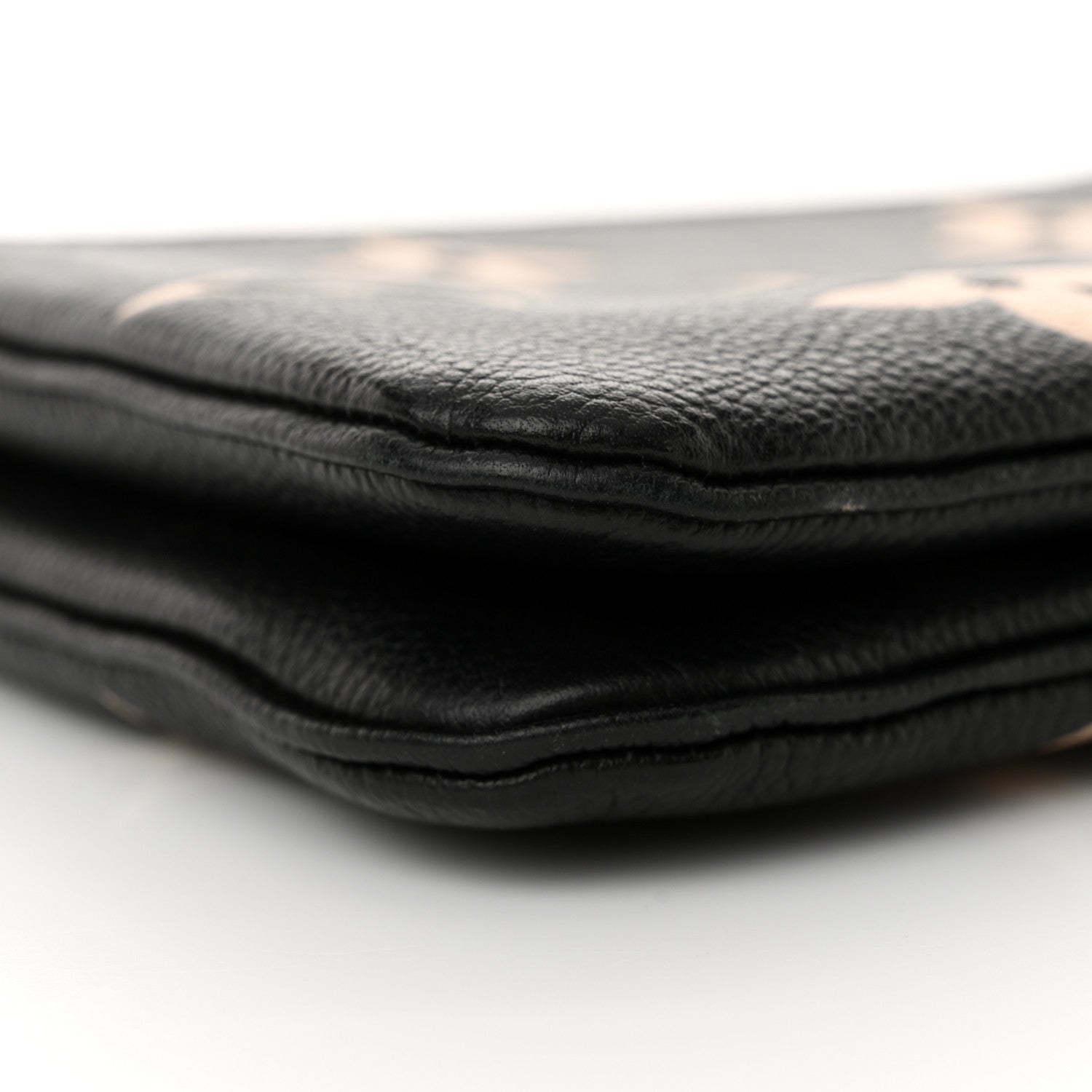 Louis Vuitton Empreinte Monogram Giant Double Zip Pochette Black Cream 9 of 11