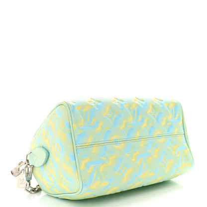 Louis Vuitton Empreinte Monogram Summer Stardust Speedy 20 Water Green 4 of 10