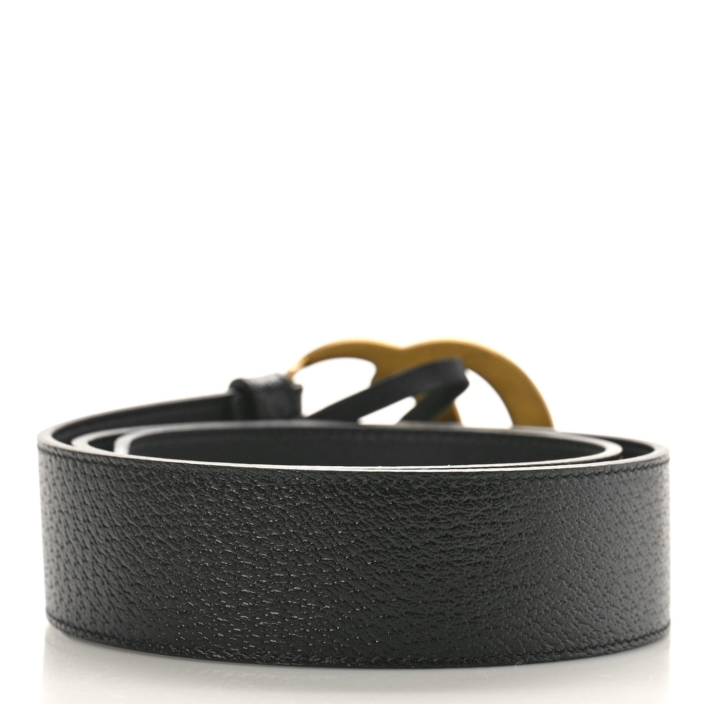 Textured Calfskin Double G 40mm Belt 75 30 Black
