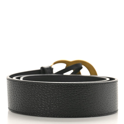 Gucci Textured Calfskin Double G 40mm Belt 75 30 Black 2 of 6