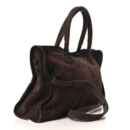 Balenciaga Suede Calfskin Classic Hardware Large Le City Light Espresso 2 of 11