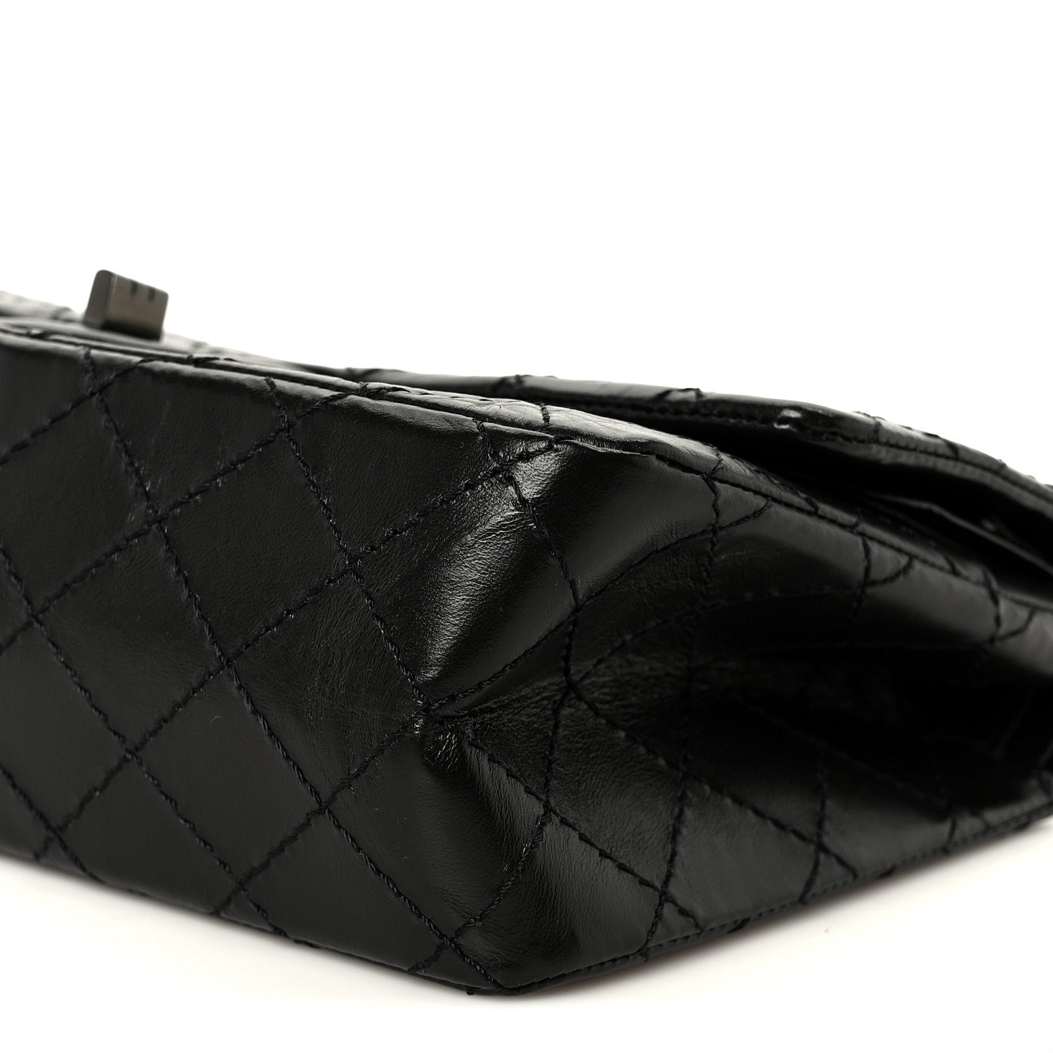 Chanel Aged Calfskin Quilted 2.55 Reissue 225 Flap So Black 10 of 11