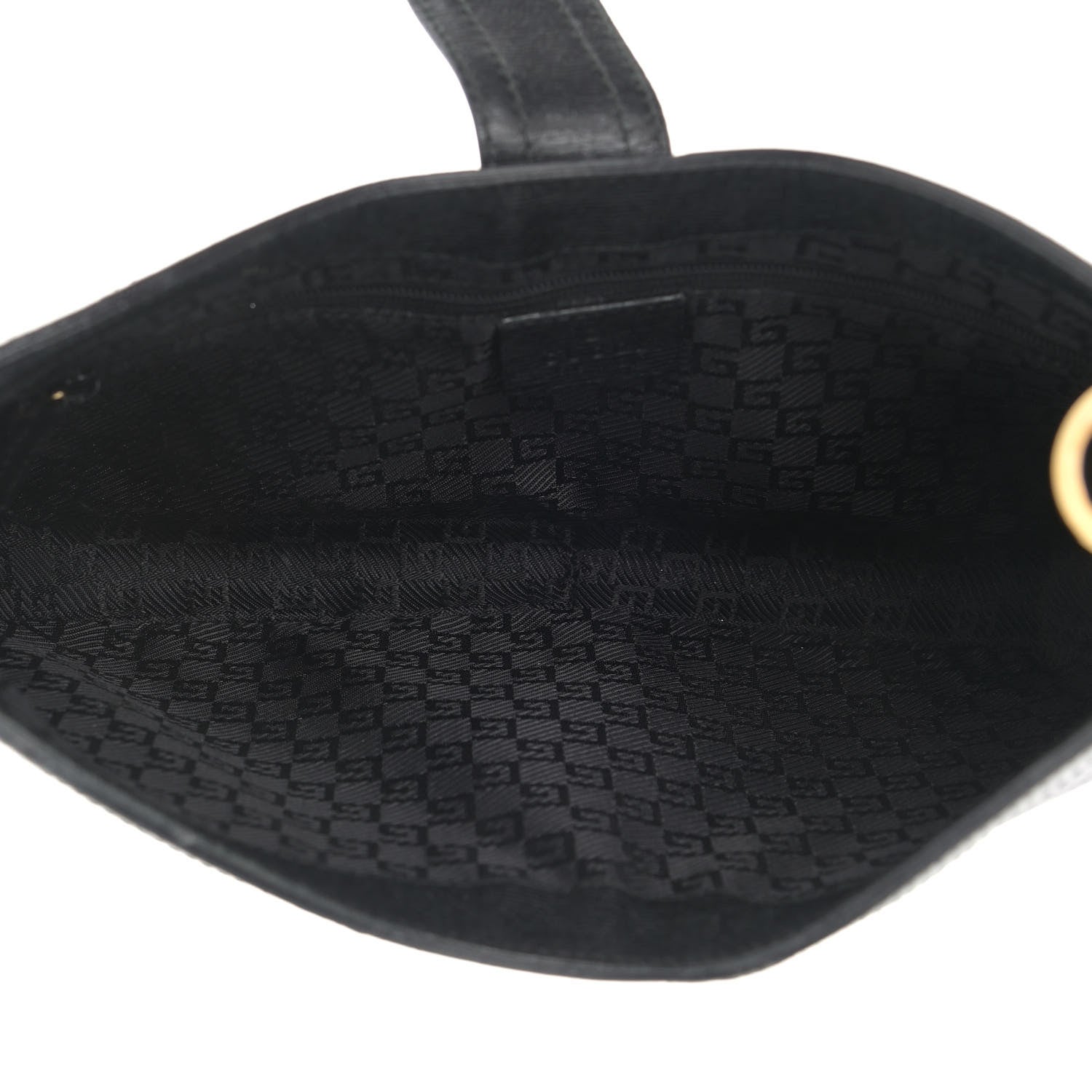 Gucci Calfskin G Buckle Shoulder Bag Black 5 of 22