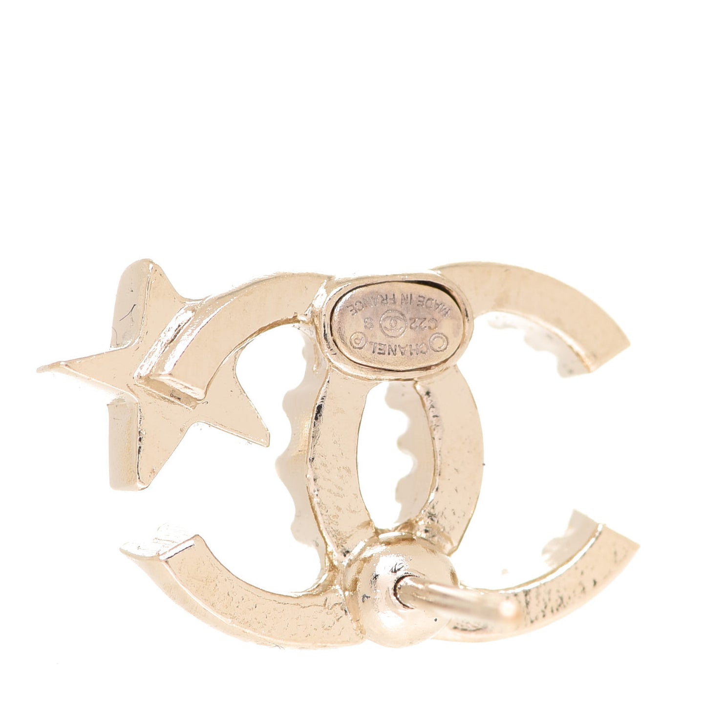 Crystal CC Starfall Earrings Gold