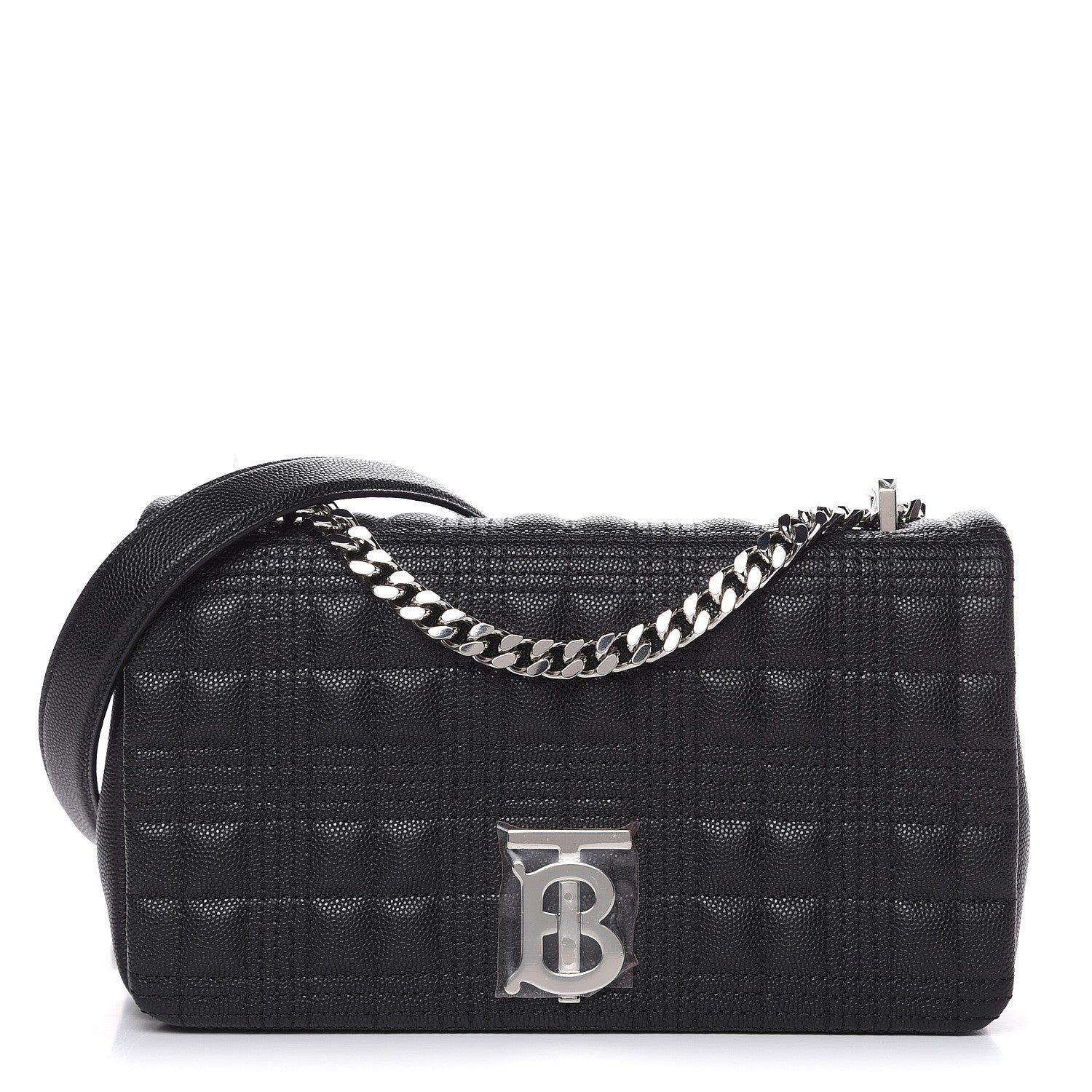 Burberry Grainy Calfskin Quilted Lola Bag Black 1 of 12