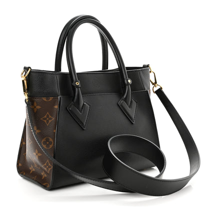 Louis Vuitton Calfskin Monogram On My Side PM Black 3 of 10