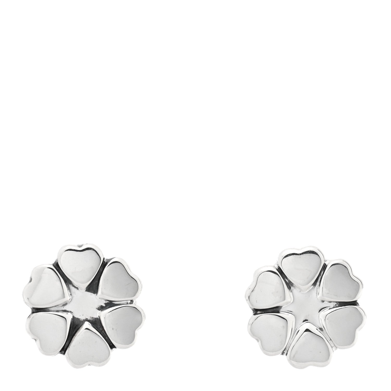 Tiffany Sterling Silver Paloma Picasso Crown Of Hearts Earrings 1 of 4