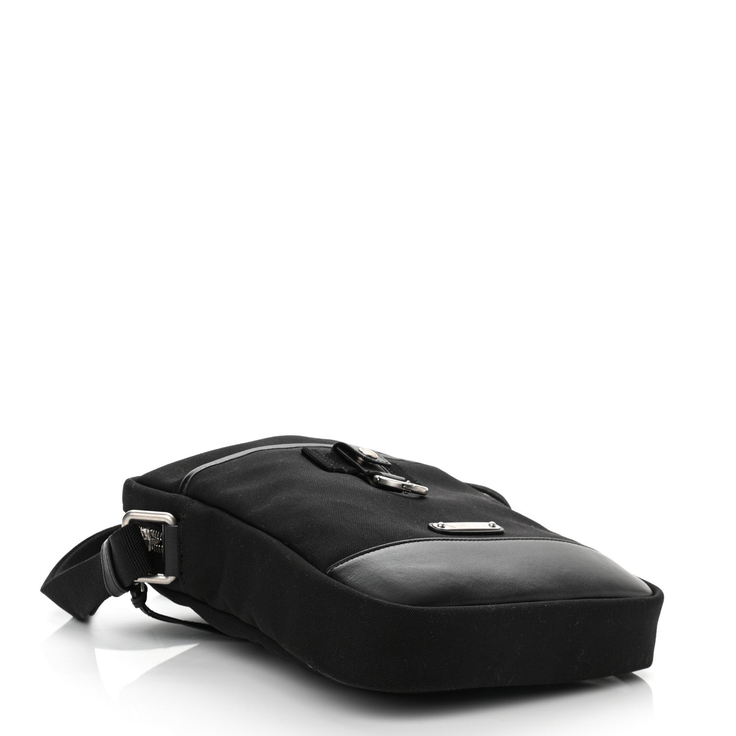 Saint Laurent Canvas Rivington Race Pouch Black 4 of 9