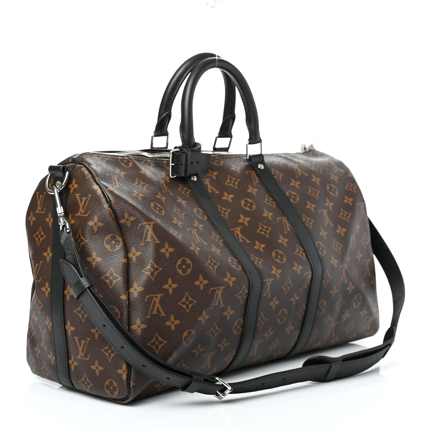 Louis Vuitton Monogram Macassar Keepall Bandouliere 45 2 of 5
