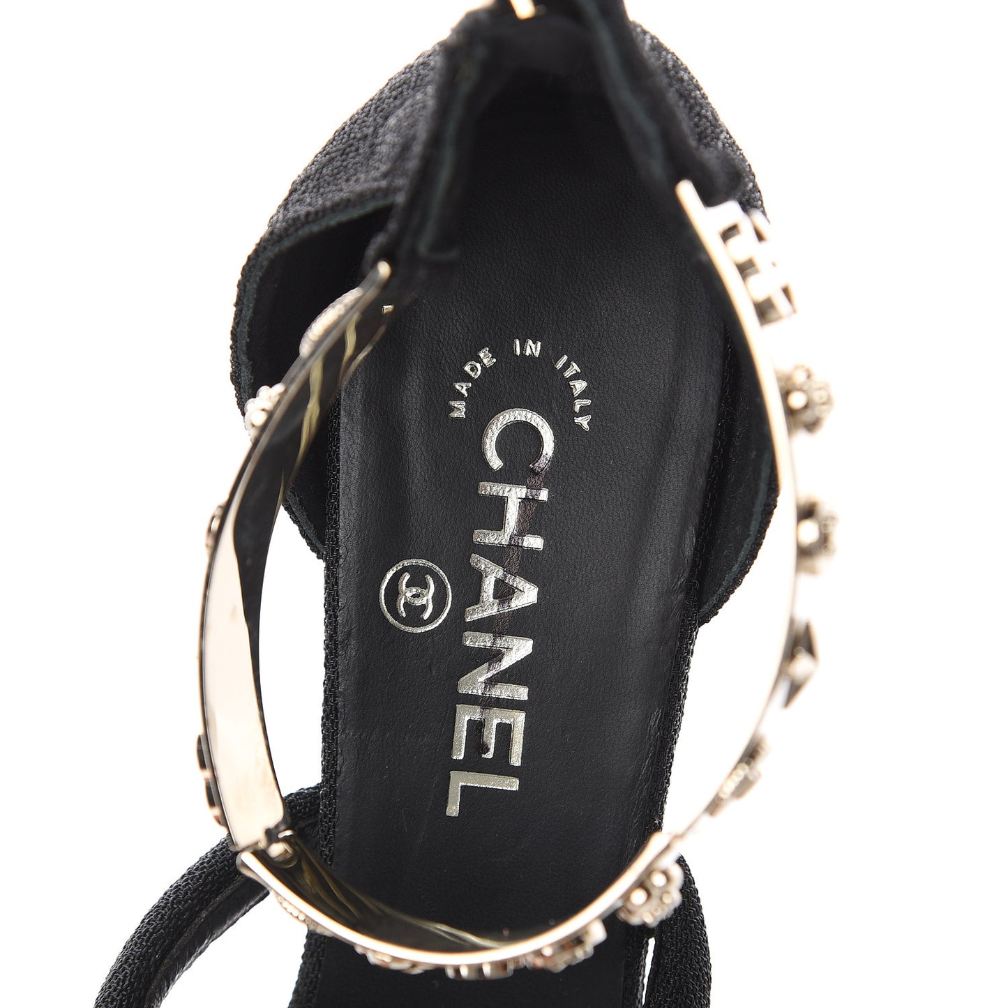 Fantasy Fabric Charms Wedge Sandals 40 Black