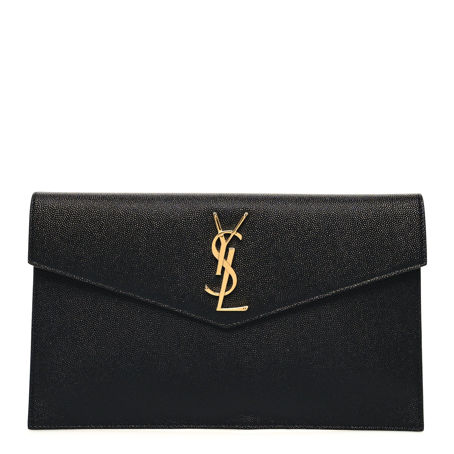 Saint Laurent Grain De Poudre Uptown Pouch Black 1 of 10