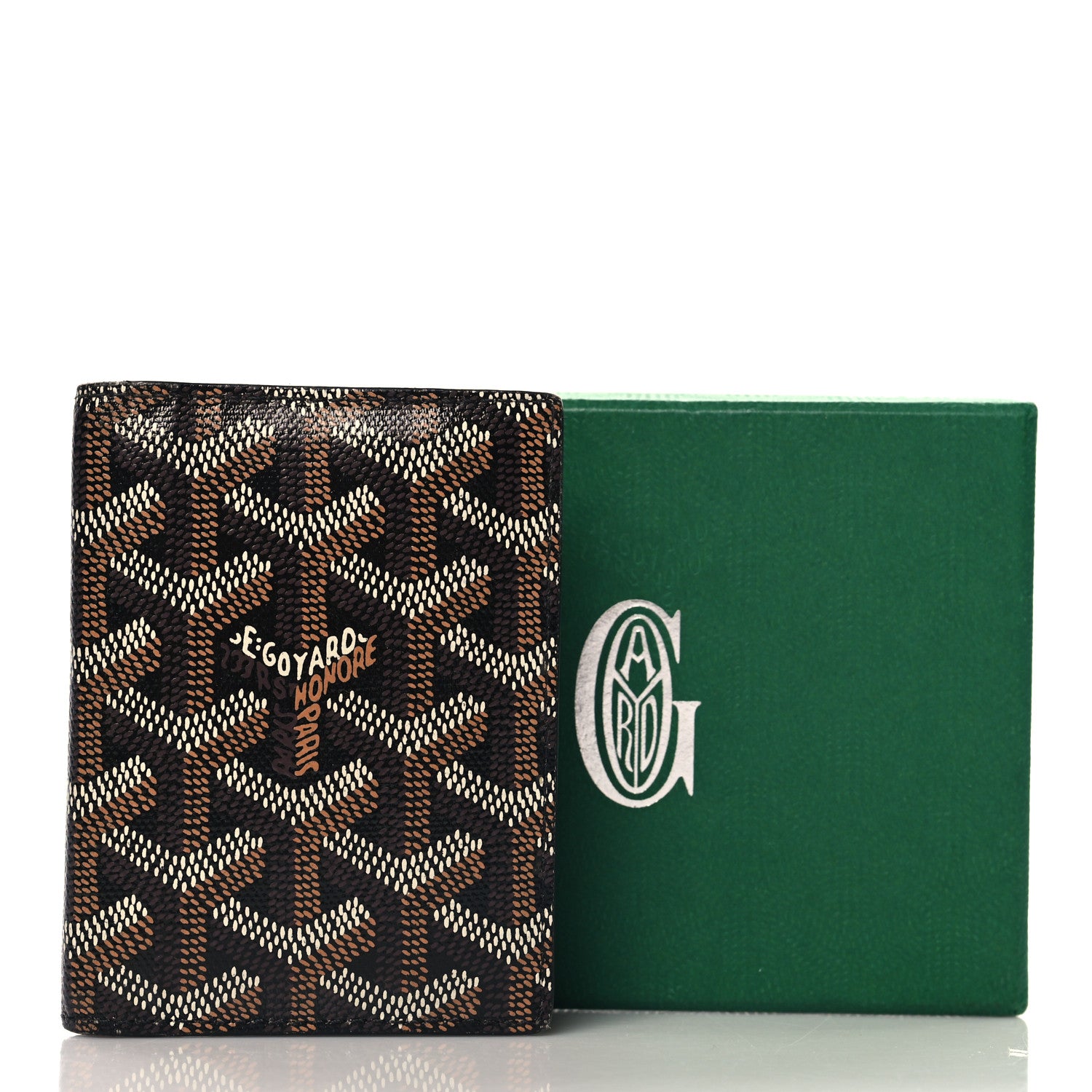 Goyard Goyardine Saint Marc Folding Card Case Black 8 of 8