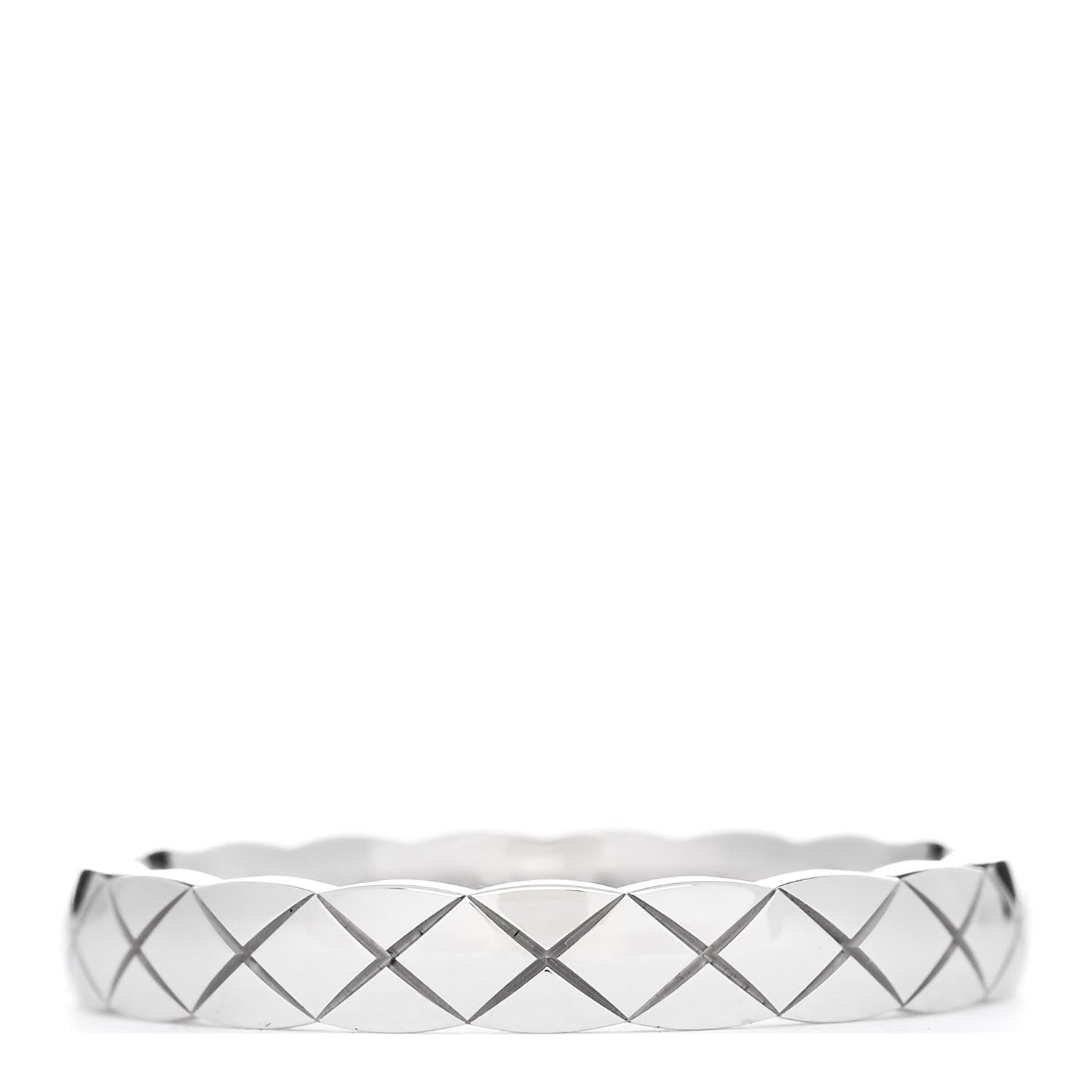Chanel 18K White Gold Mini Coco Crush Ring 56 7.5 3 of 5