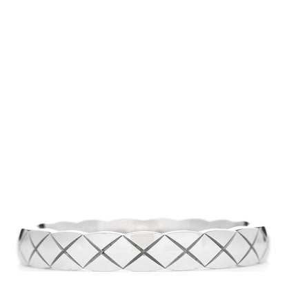 Chanel 18K White Gold Mini Coco Crush Ring 56 7.5 3 of 5