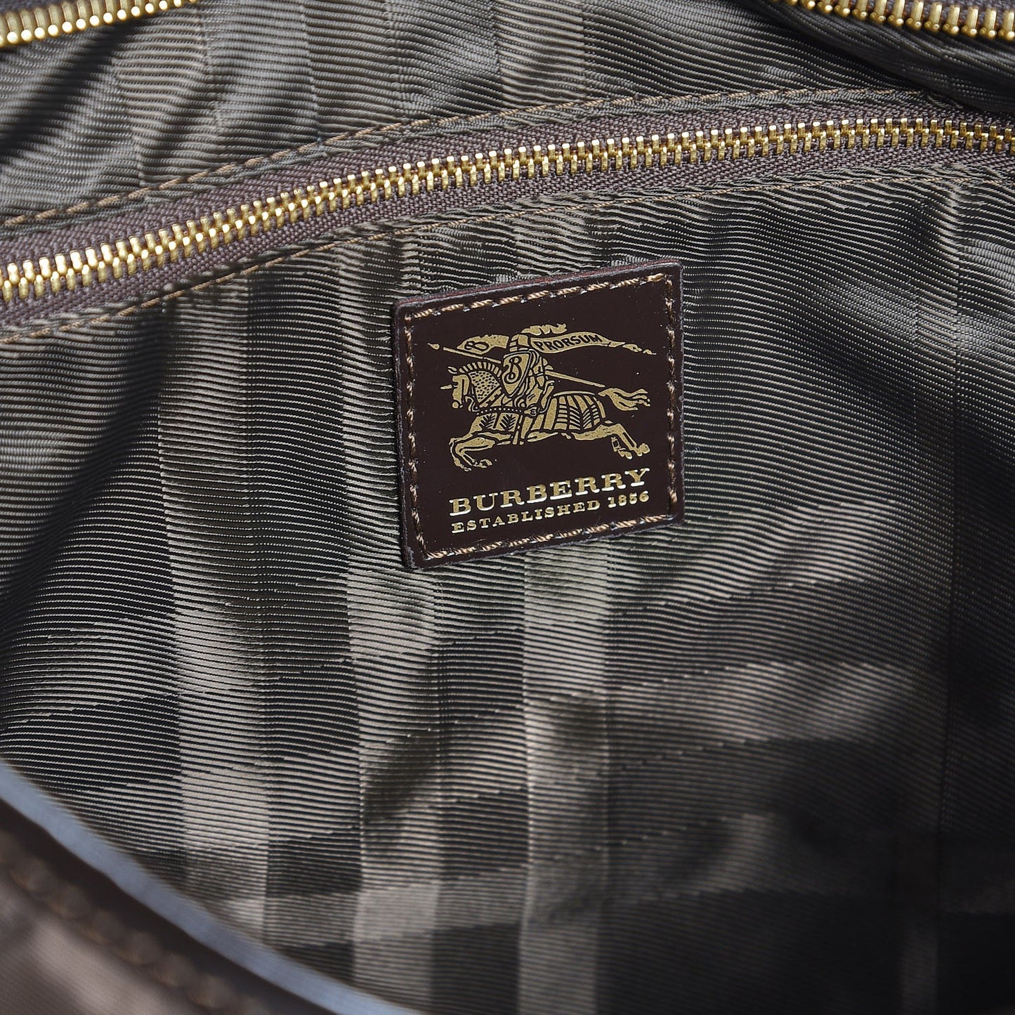 Nylon Calfskin Quilted Hoxton Hobo Brown
