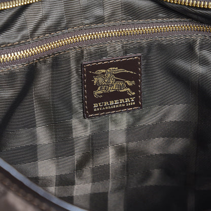 Burberry Nylon Calfskin Quilted Hoxton Hobo Brown 6 of 8