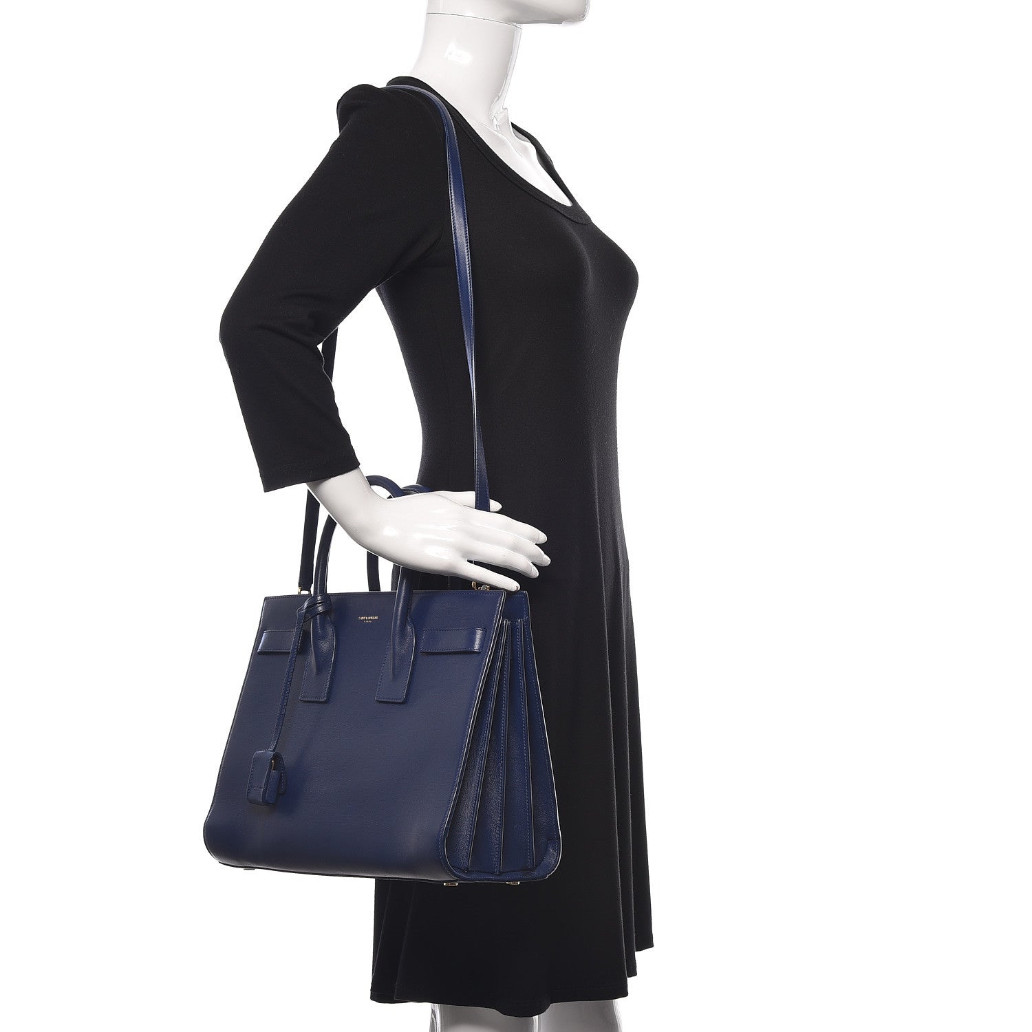 Saint Laurent Calfskin Small Sac De Jour New Marine 2 of 10
