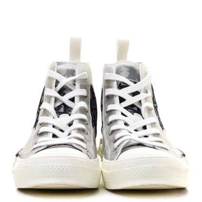 Christian Dior Technical Canvas Oblique Pixel Mens B23 High Top Sneakers 42 White 2 of 9