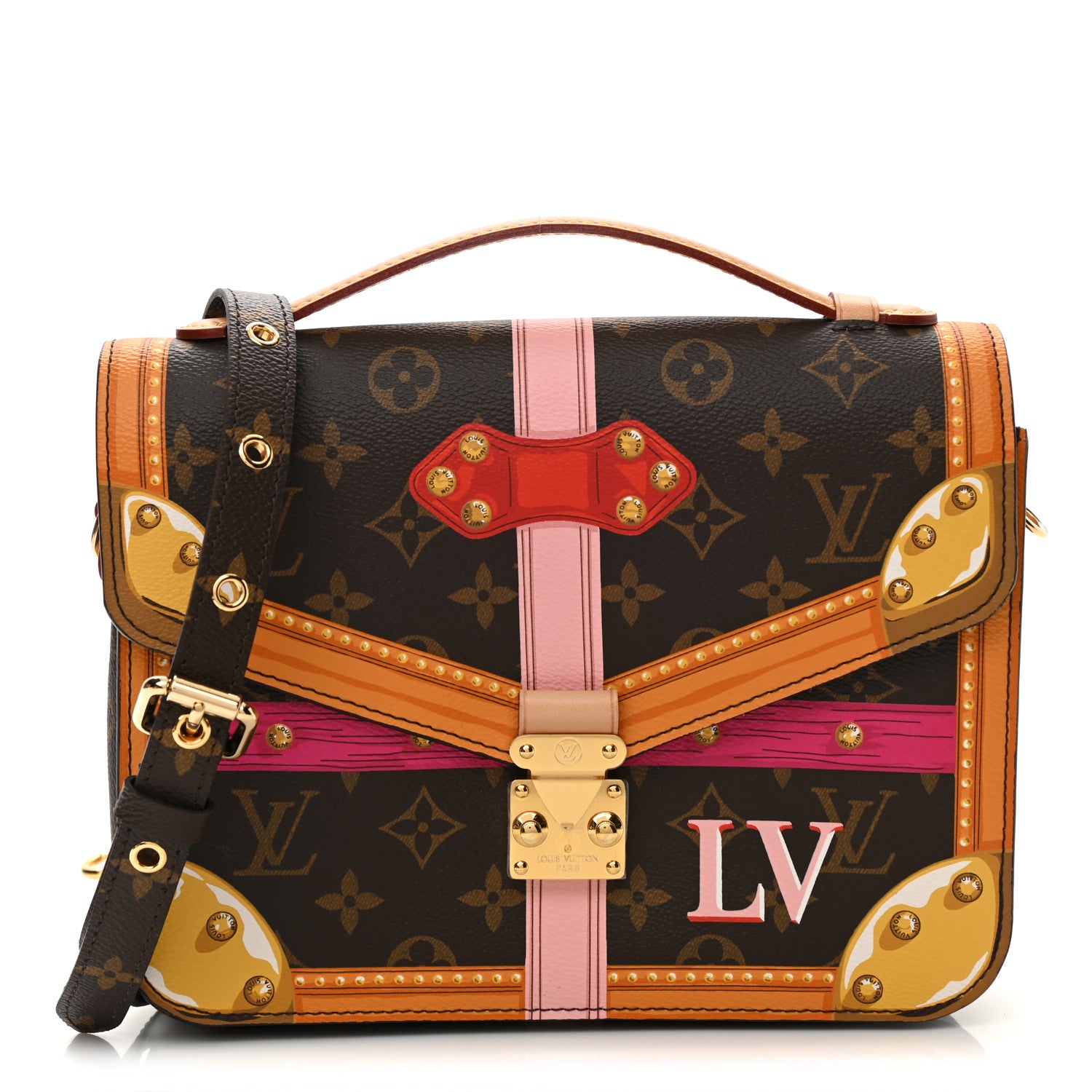 Louis Vuitton Monogram Summer Trunks Pochette Metis 1 of 9
