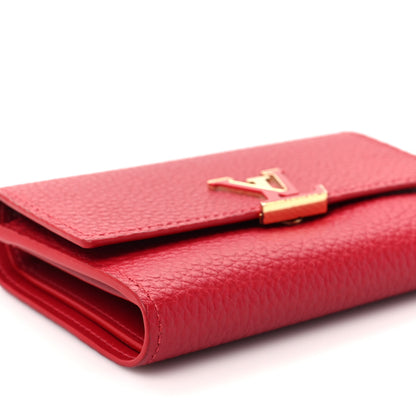 Louis Vuitton Taurillon Capucines Compact Wallet Rubis 7 of 8