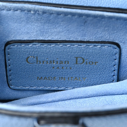 Christian Dior Goatskin Micro Saddle Bag Cloud Blue 6 of 12