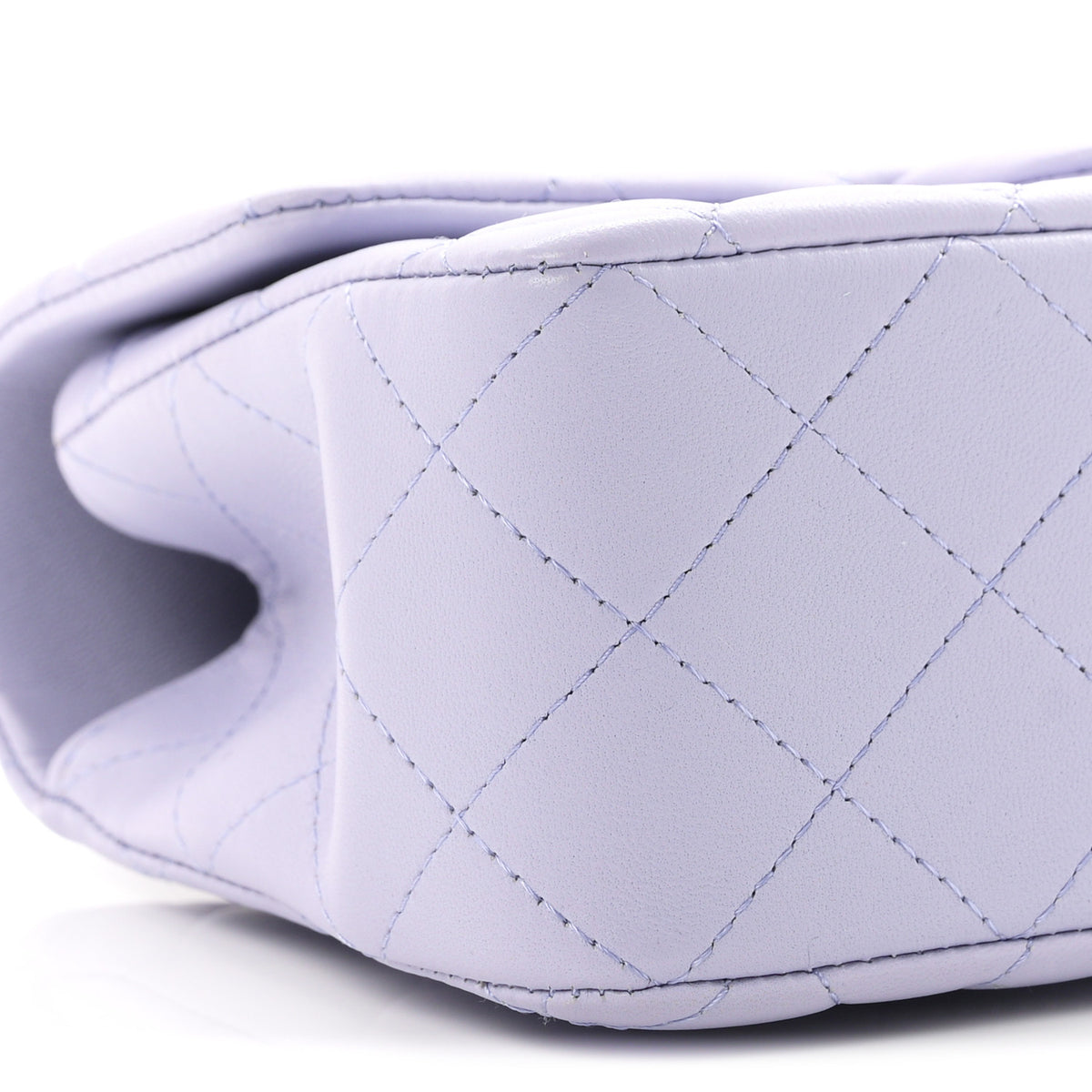 Chanel Lambskin Quilted Mini Top Handle Rectangular Flap Light Purple 9 of 11